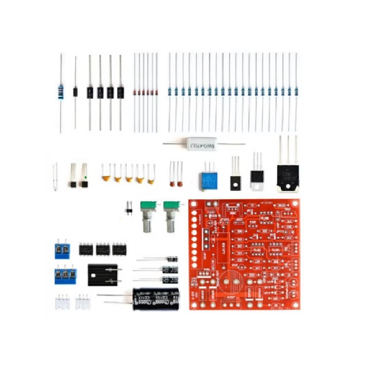 

0-30V 2mA-3A DC Regulated Power Supply DIY Kit for Adjustable Current Limit Protection in Lab Short Circuits with 100V Voltmeter