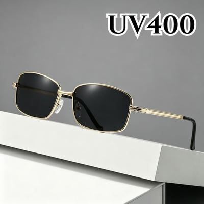 Square-Frame High-Definition Polarized Sunglasses for Men Outdoor Travel UV-Protective Eyewear Classic Driving Shades UV400