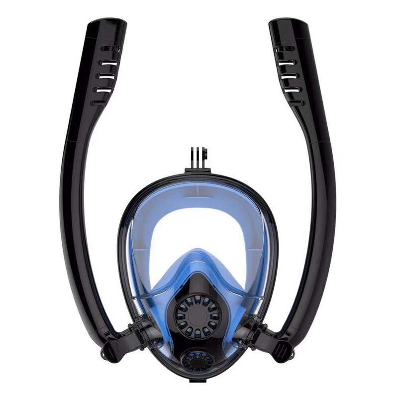 Full Face Snorkeling Mask with Dual Dry Tube
