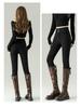 Women's High-Waisted Skinny Stretch Jeans - 2025 Autumn/Winter Plus Velvet Nine-Point Pencil Pants