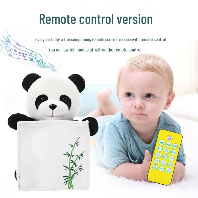 Interactive Singing Peek-a-boo Panda: Educational Plush Toy with Remote Control