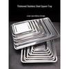 MOLUONA 304 Stainless Steel Deep Rectangular Tray