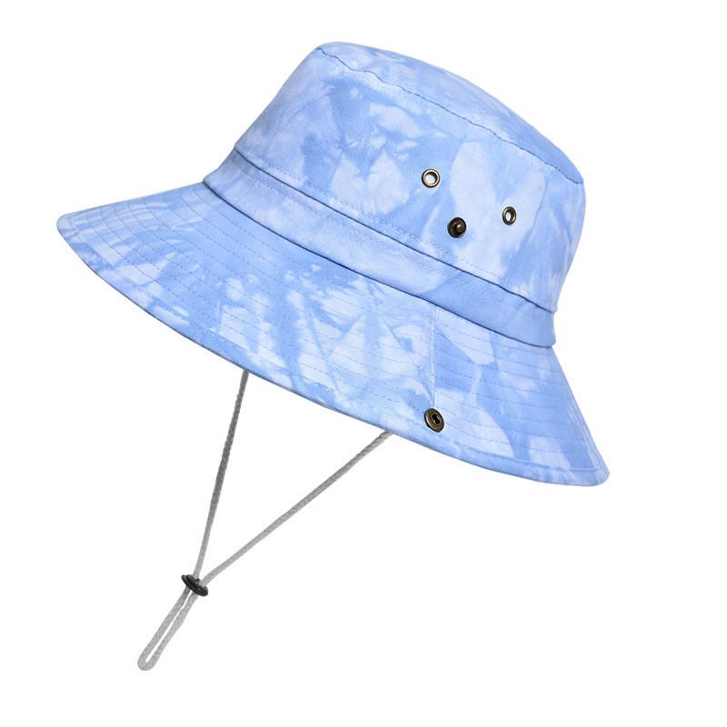 

Cotton Summer Sun Hat With Wide Brim For Travel And Outdoor Activities Stylish Design світло-синій колір