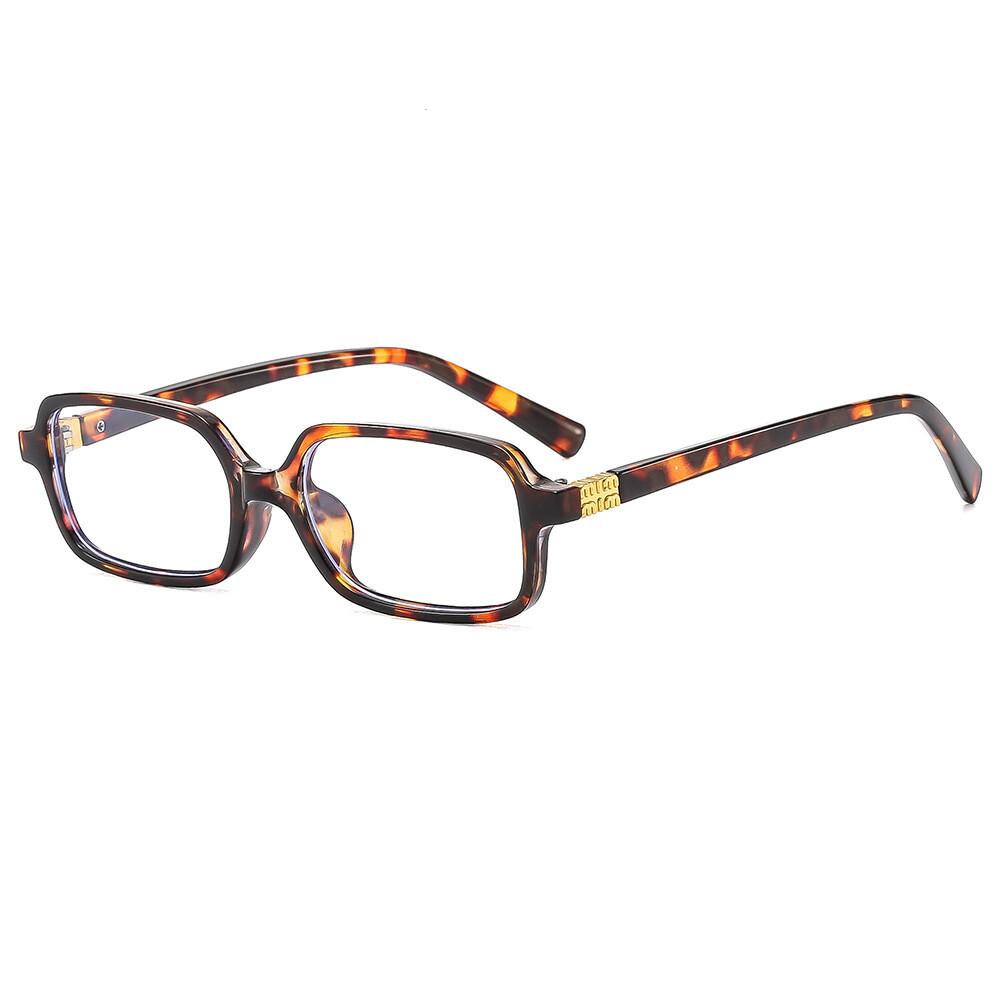 Small Frame Square Reading Glasses Designer Elegant Rectangle Eyewear Luxury Women Computer Blue Light Blocking