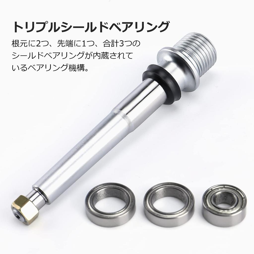 CXWXC Bicycle Pedals Flat Pedals Triple Shielded Bearings Inch Aluminum with Pins for Road Cross Left and Right Black 9/16 Anti-Slip Bikes, Bikes,