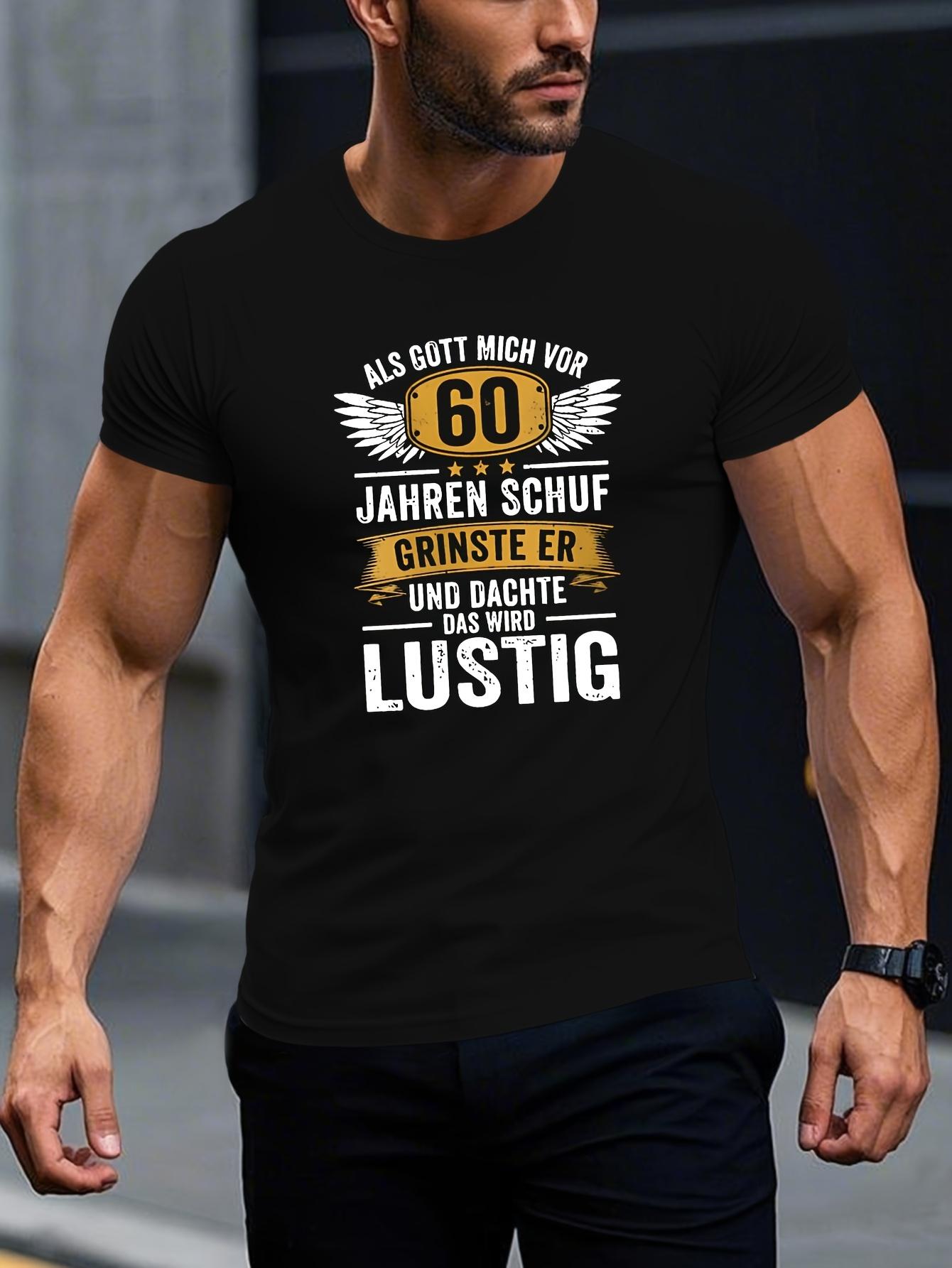 T-Shirt y2k 60th Birthday German Quote Blue M