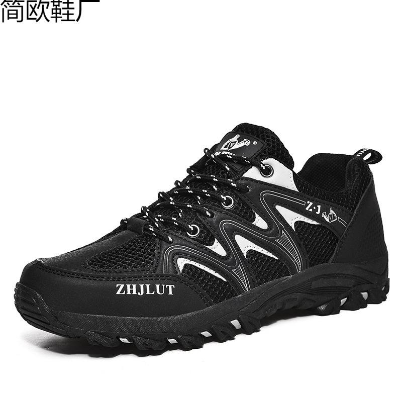 Spring and summer new outdoor hiking shoes outdoor casual couple sports shoes cushioning breathable fashion 36 чёрный
