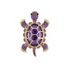 Sparkling Turtle Brooch Pin with Rhinestones, European Brooch for Women - Elegant Coat and Scarf Pin