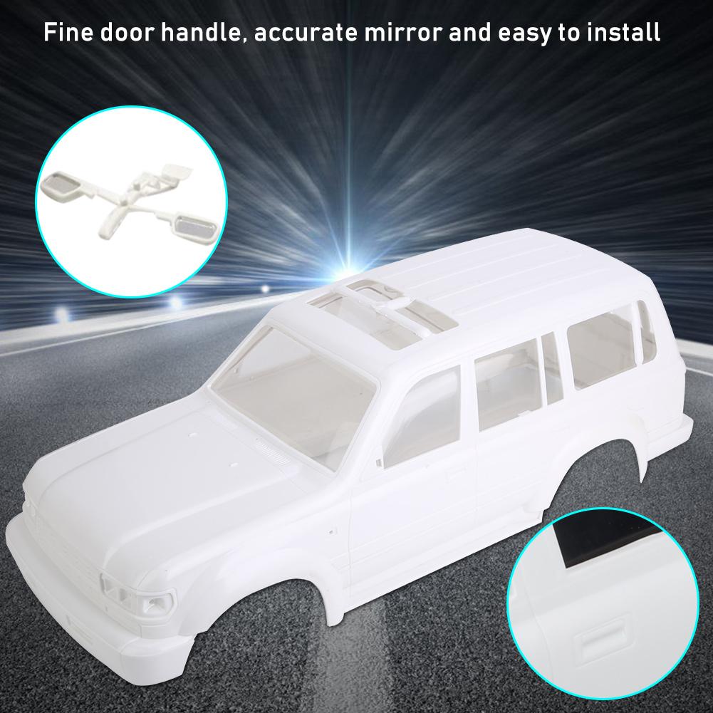 White Car Shell LC80 313 Wheelbase CX10 TRX4 for 1 10 Climbing RC Car Toy PartsWhite