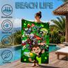 Alien Heroes Beach Towel, Microfiber Beach Towel, Perfect For Pool, Beach, Travel, Home Decor Beach Party Fan Gifts