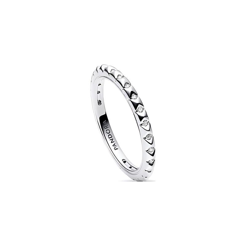 Pandora Me Series Ring Progressive Pave 925 Silver Ring Women’s Silver 192800C01