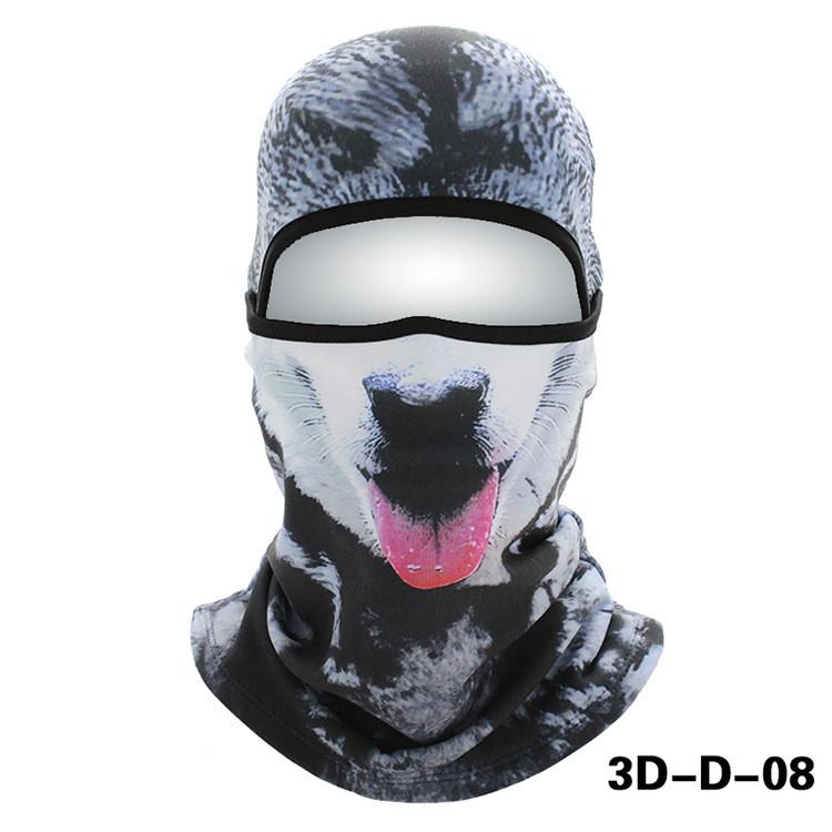 

Cycling Face Mask With 3d Animal Head Design Soft Polyester For Winter Sports 08