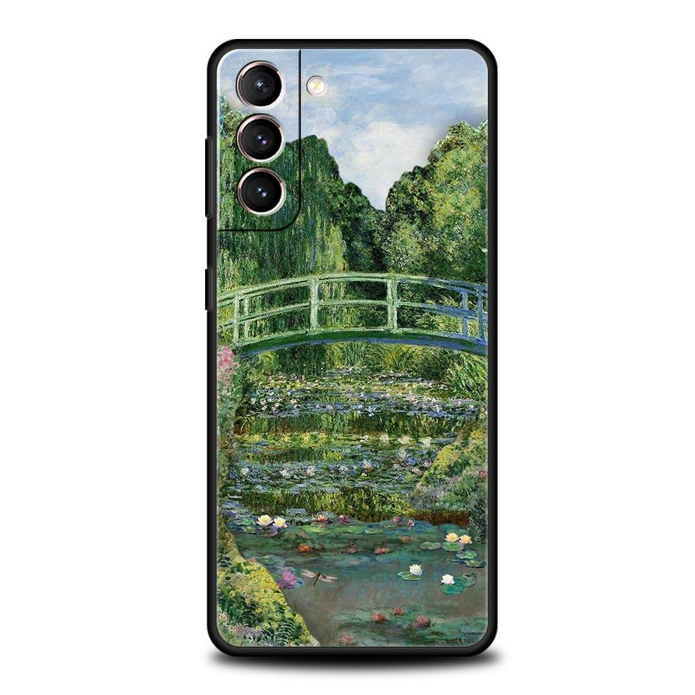 Garden Paint Art Vincent van Gogh Phone Case For Samsung Galaxy S25 Edge S24 S23 S22 S20 Ultra S21 FE 5G S10 Plus Soft TPU Cover