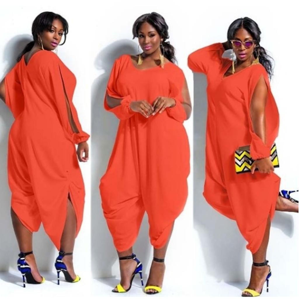 plus size orange romper