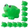 10Pcs Bath Toys for Toddlers Vinyl Squeeze Cartoon Frog Toy Shower Safe Water Toy for Sensory Learning