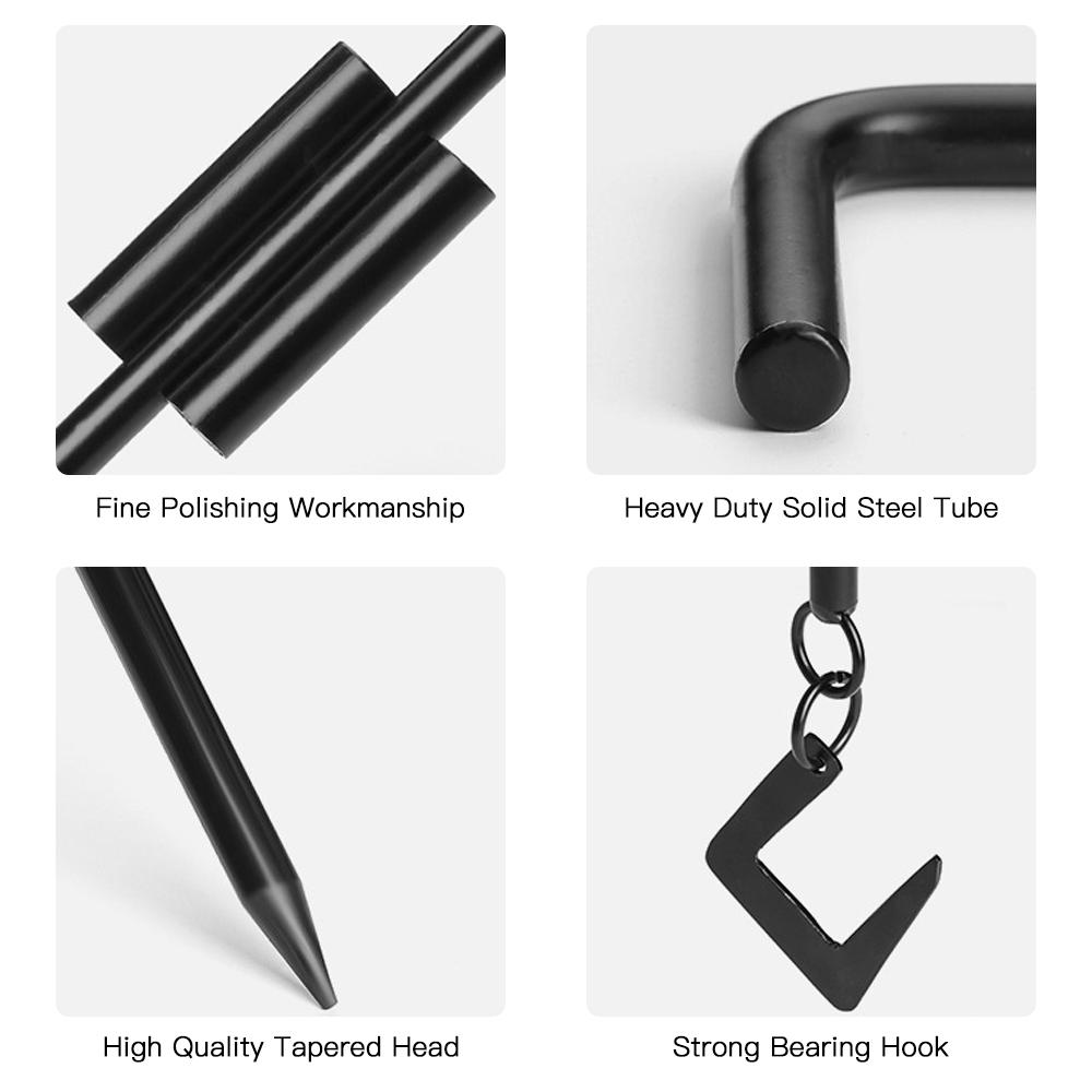 Outdoor Camping Multi Functional Cookware Pot Hanging Hook Portable Camping Accessory