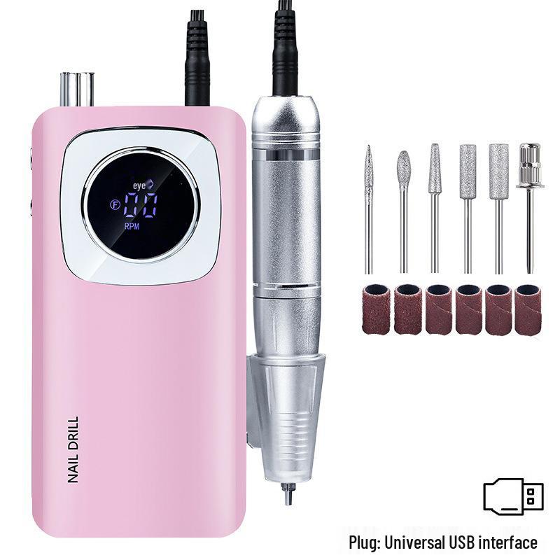 Rechargeable Professional Nail Drill & Polisher 45,000RPM - Portable Electric Nail Grinder