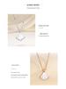 Women's Versatile Luxury S925 Sterling Silver Fan-Shaped White Mother-of-Pearl Necklace