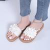 Fashion Summer Retro Trend Women's Slippers Fashion Braids Floral Clip Toe Flat Sandals Casual Beach Women's Shoes Flip Flops Sandals