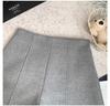 Women's Gray Retro Woolen Booty Shorts - Autumn/Winter Casual Straight Wide Leg Pants