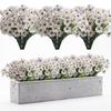5pcs Artificial Flowers Fake Flowers Simulated Bouquet Plants For Home Vase Decor Grden Decoration Non Fading Simulation Plastic
