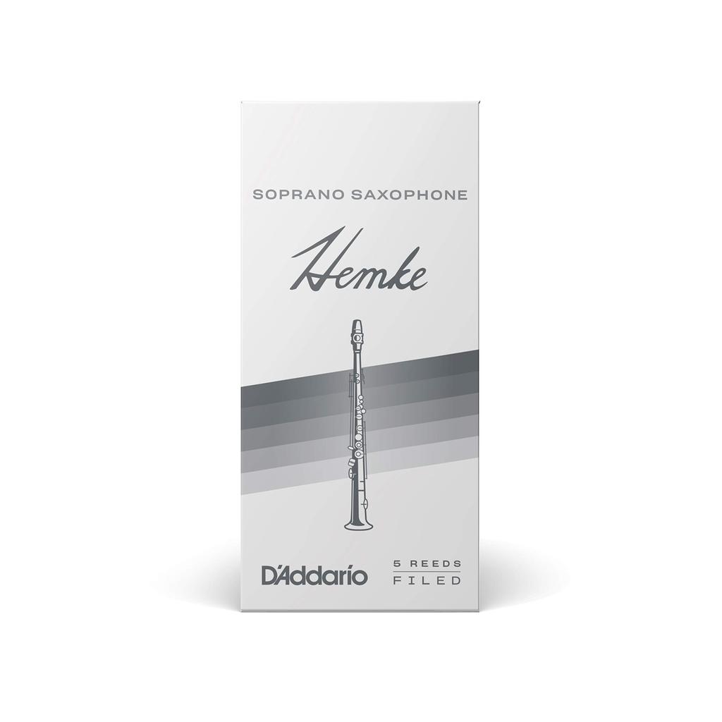 D'Addario WoodWinds Frederick L. Hemke Reeds for Soprano Saxophone, RHKP5SSX250, Hardness: 2.5, Pack of 5