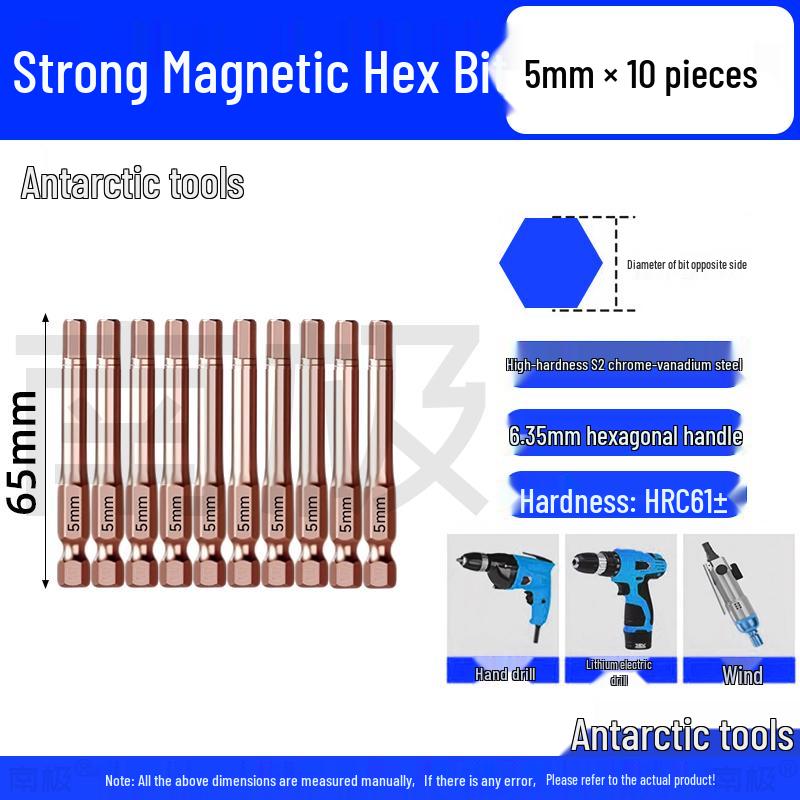 Industrial-Grade Strong Magnetic Hex Bit Extension for Electric & Pneumatic Screwdrivers and Drills