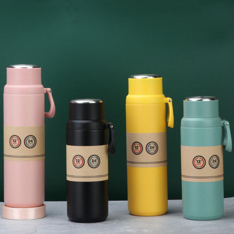 HPMILY 800ml Insulated Stainless Steel Water Bottle with Tea Filter