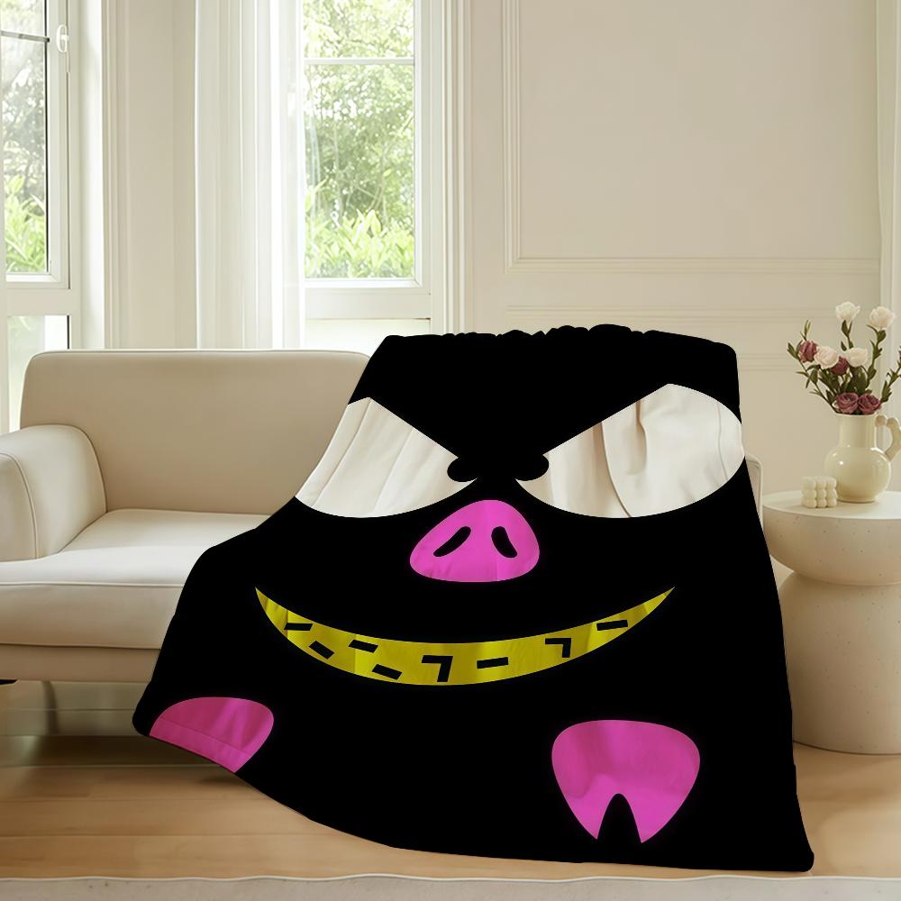 Anime cute Ranma role Chan Ryoga Blanket For Sofa Office Bed Plane Travel Sleep Read Relax Camping Soft And Warm
