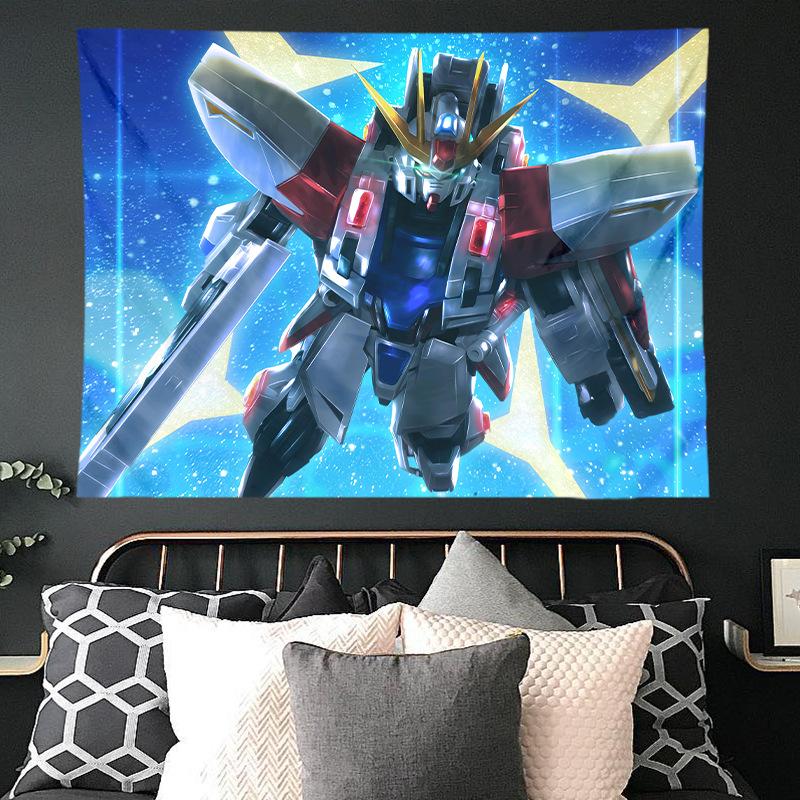 Mobile Suit Gundam Hanging Cloth Anime Background Cloth Bedroom Dormitory Decoration Cloth Wall Cloth Hanging Blanket