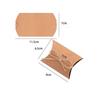 Kraft Pillow Candy Box for Wedding Gift Packaging