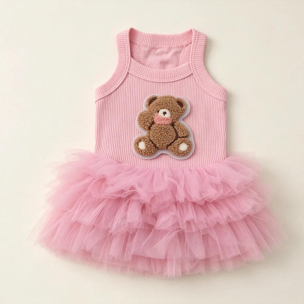 1PC Princess Dog Skirt Sleeveless Puffy Cute Pet Half Skirt Comfortable for Small Dogs Cats