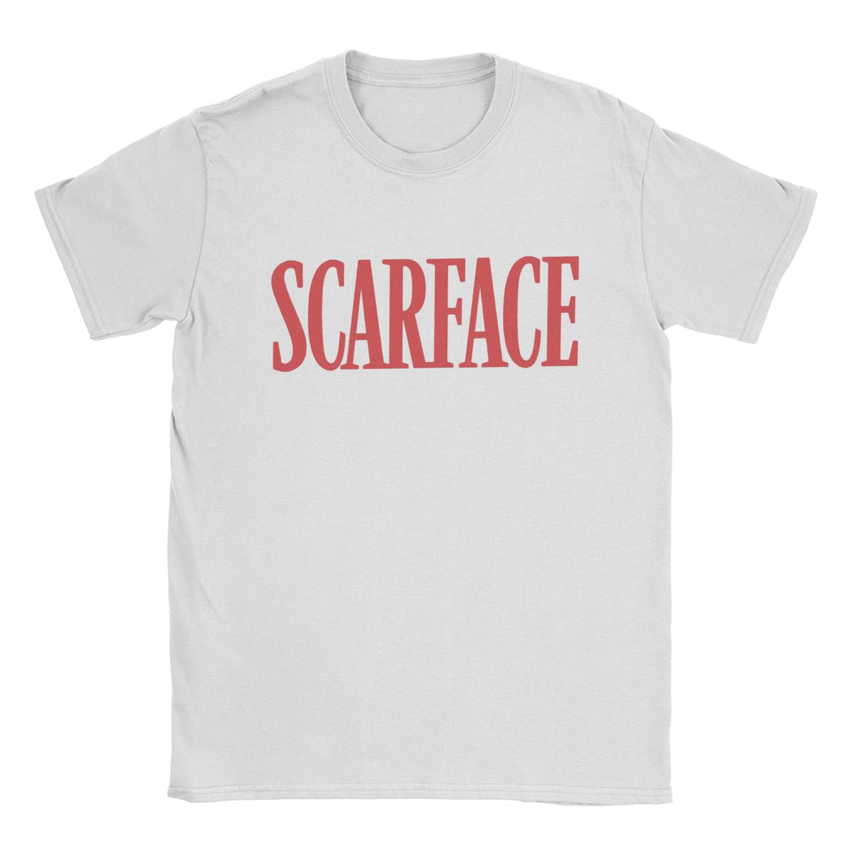 

Чоловіча футболка Scarface з логотипом 100% бавовна Одяг Вінтаж коротким рукавом Круглий виріз Футболка Новинка Футболки M