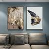 Nordic Abstrakte Luxus Wand Kunst Innen Gemälde Goldene Feder Flügel Poster und Druck Leinwand Bilder für Home Loft Dekoration