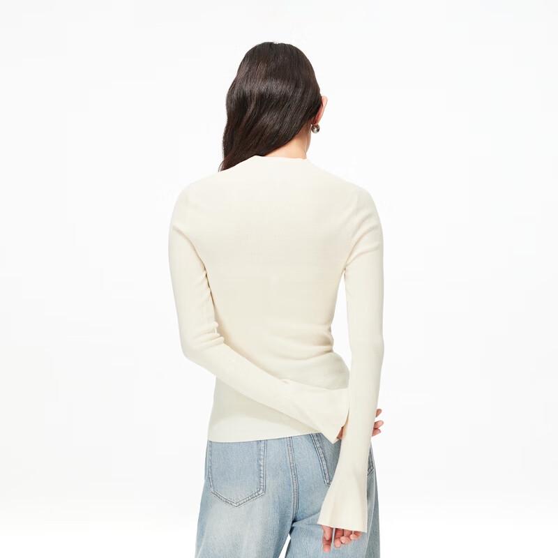 Veromoda Women's Wool Blend High Neck Knit Top