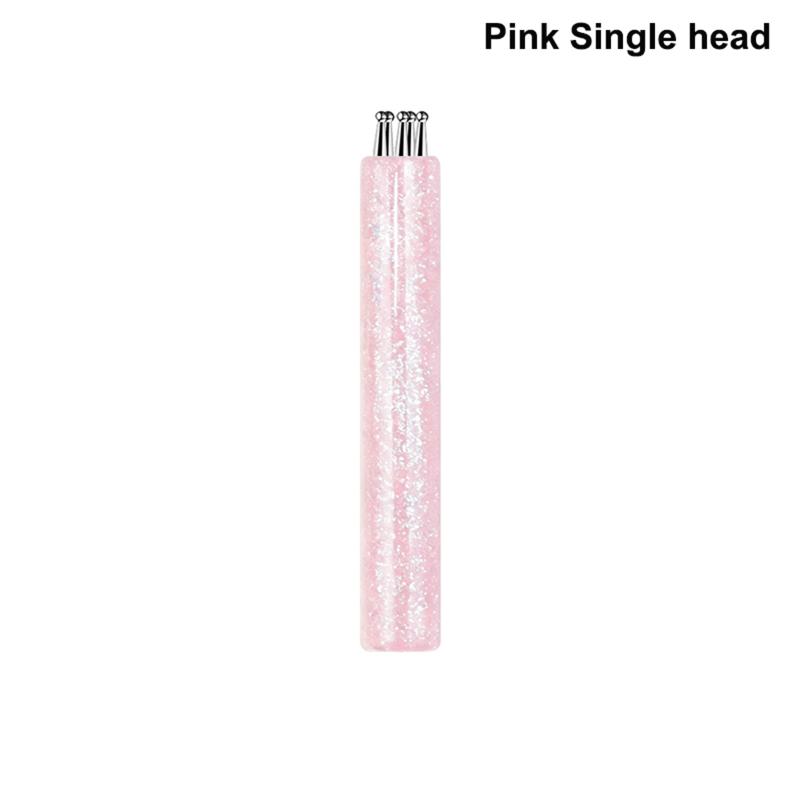 

5-Petal Dotting Tool Flower Creator Diy Nail Art 1.8Mm Fine Tip Rhinestone Pickers Glitter Handle Manicure Nail Tools Brushes Single head розовый