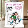 Soft Flannel Blanket Lightweight Cozy Bedroom Living Room CoverGaston Lagaffe