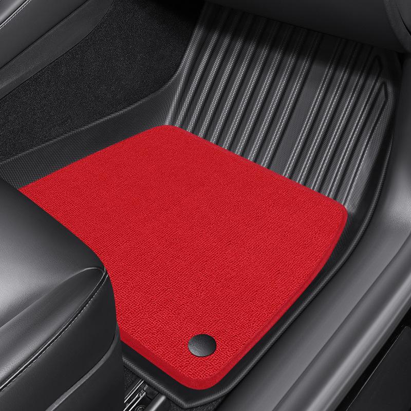 High-Elastic Nylon TPE Floor Mats for Tesla Model 3 - Full Surround, Single/Double Layer.