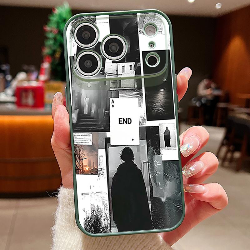 

Fashion Collage Style Case For iPhone 17 Pro Max Funda iPhone 16 15 14 13 Pro Max Magnetic For Magsafe Hybrid Slim Matte Cover iPhone 14 Pro MAX зелений