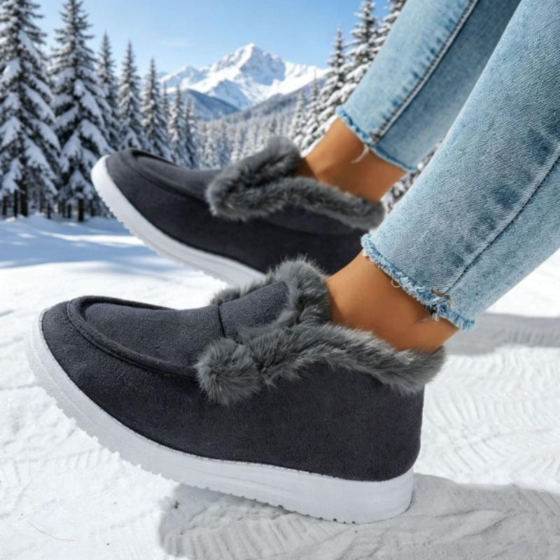 Women's Winter Warm Slip-On Shoes Outdoor Soft Comfortable Casual Shoes
