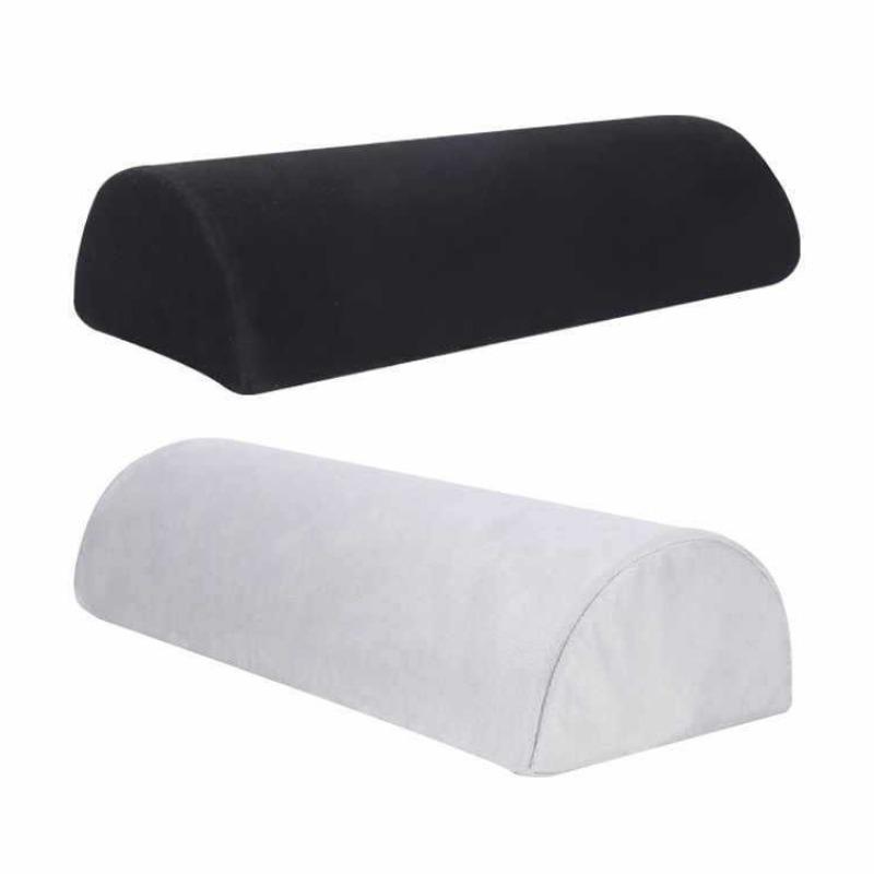 Almofada de Apoio Meia-Lua com Espuma de Memória para Alívio de Dor nas Pernas, Joelhos e Costas Capa Removível Lavável Pad de Massagem para Salão de Beleza e Spa