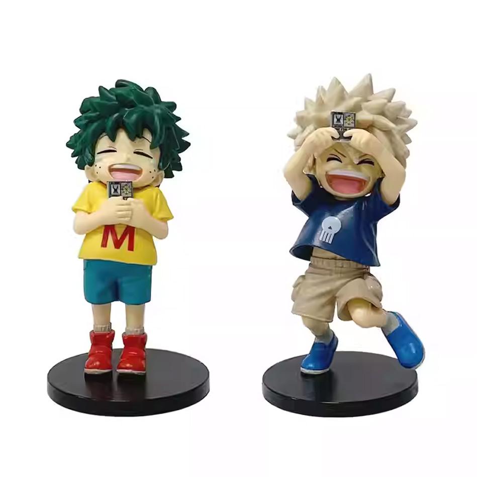 12cm Hot My Hero Academia Childhood Izuku Midoriya Childhood Katsuki Bakugo Figure Model Decoration Doll Gift