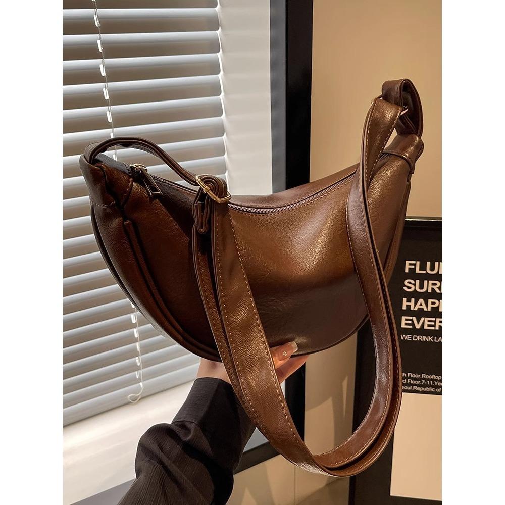 Bag Women's messenger bag New spring large-capacity niche design high-end retro shoulder dumpling bag