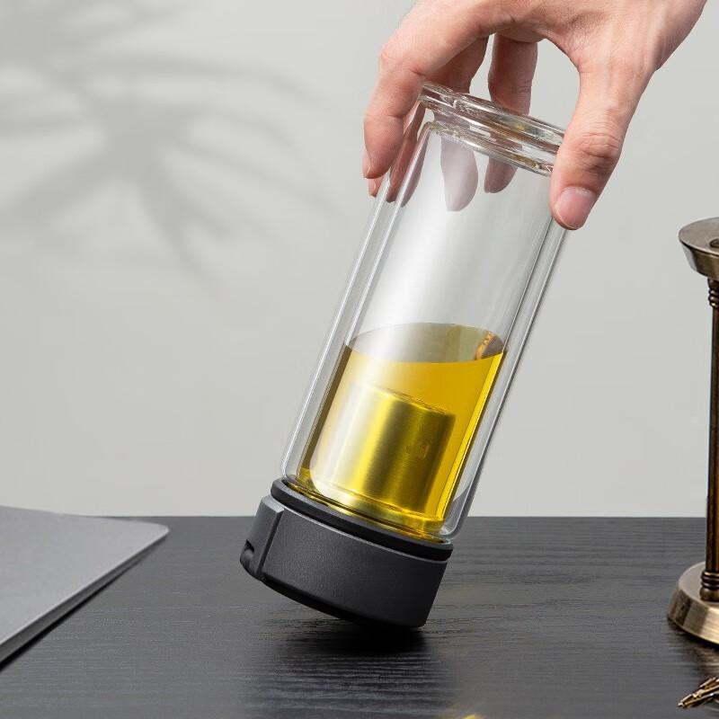 Vasn Double Wall Glass Tea Infuser Bottle