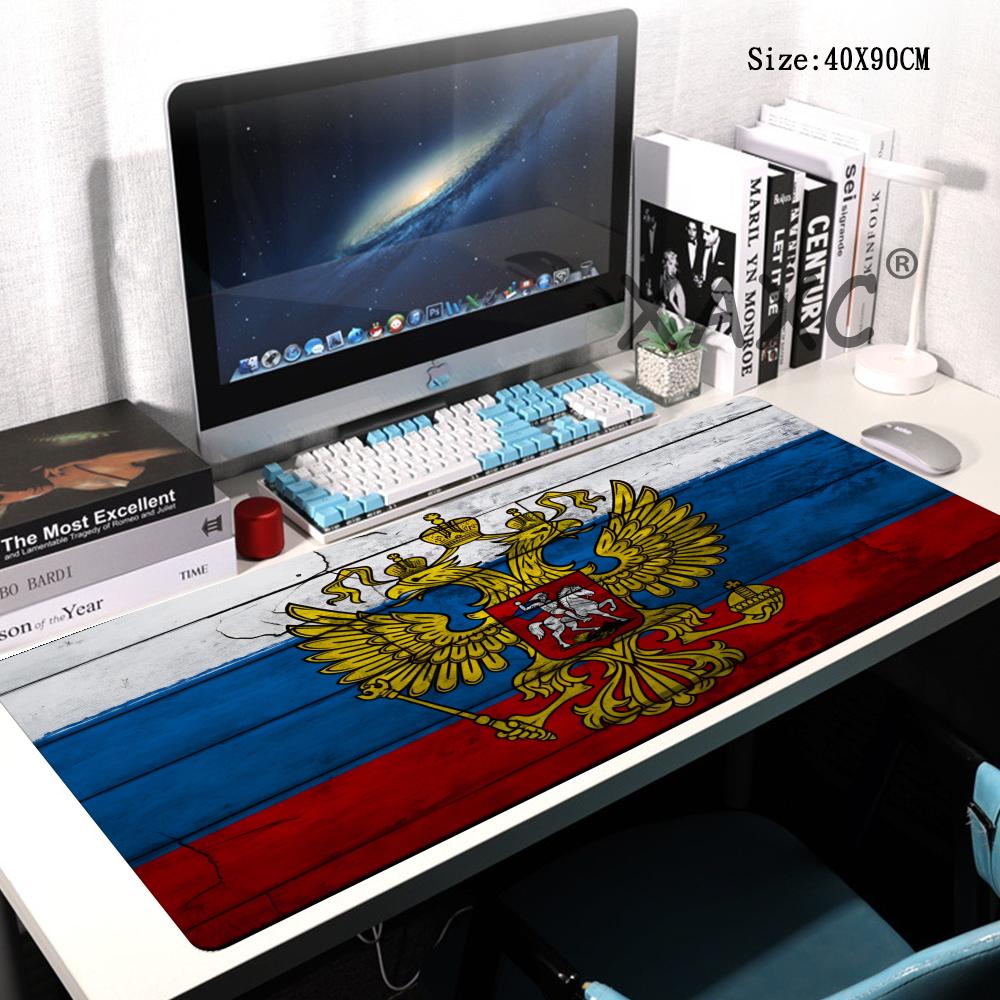 HYBXAXC Cool Mousepad Gamer Flag of Russia Keyboard Mat Mouse Mat Anime Mouse Mats Accessories Computer Desk Accessories Pad