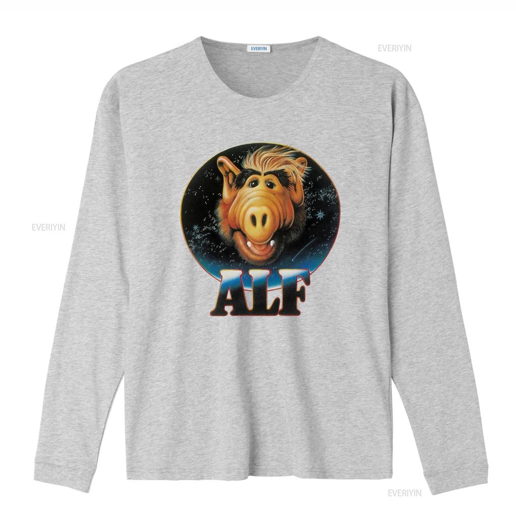 Alf Alien Lite T shirt Retro Sci Fi Character Print Casual Comfortable vintage Washed designer clothes Top For Everyday Wear
