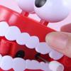 Clockwork Toy Wind Up-Funny Big Teeth Clockwork Teeth Walking Teeth Toy Jump Teeth Clockwork Toy