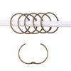 12PCS Rust Proof Shower Curtain Hooks Anti-Drop Circular Bathroom Curtain Rings Strong Load-bearing Curtain Rings