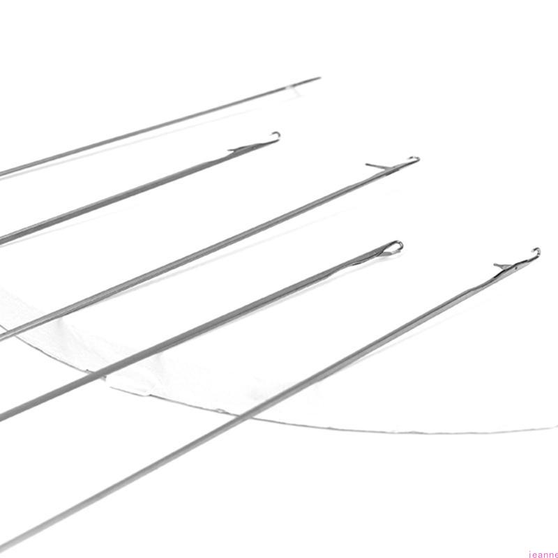 5PCS Plastic Handle Crochet Needle Hook for Hair Braiding, Crochet Hook