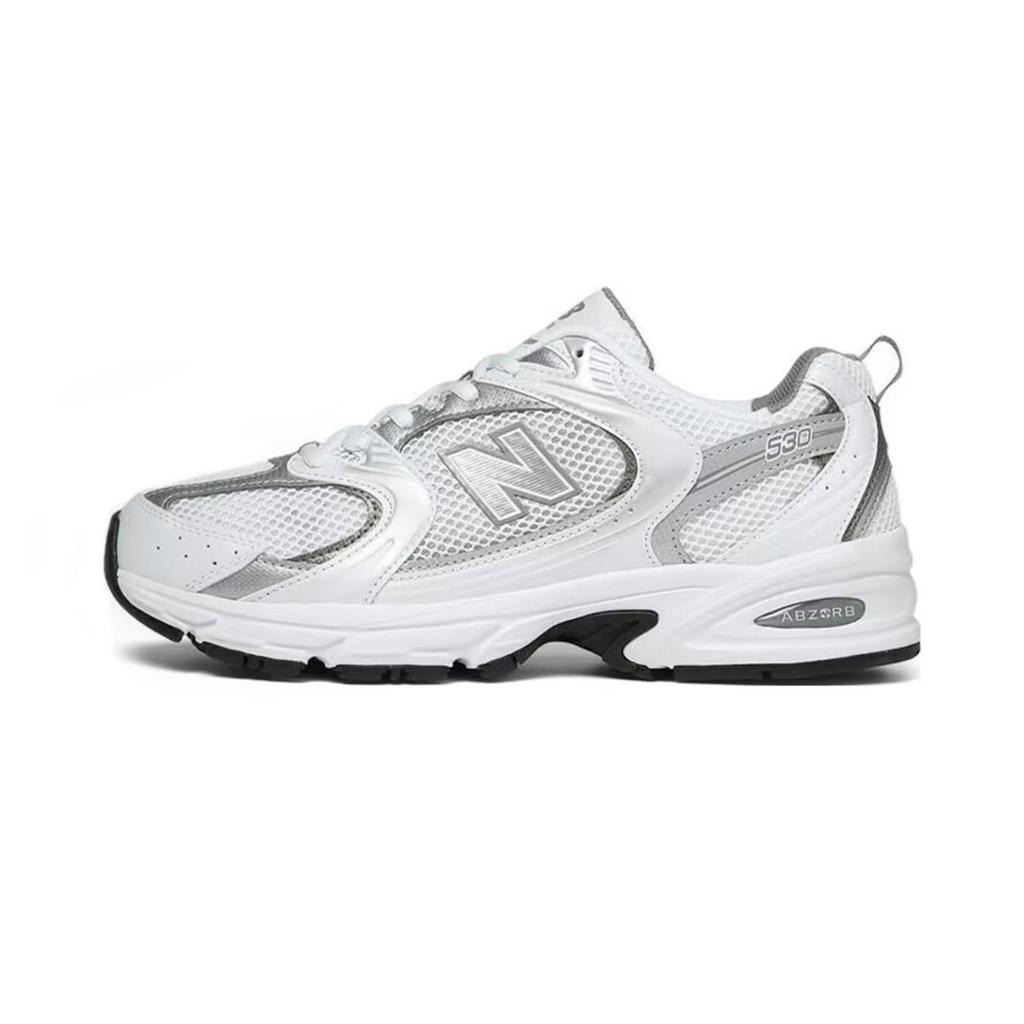 New Balance NB 530 Abrasion Resistant Breathable Low Top Running Shoes Unisex Silver Pink MR530AD(Team1492-)